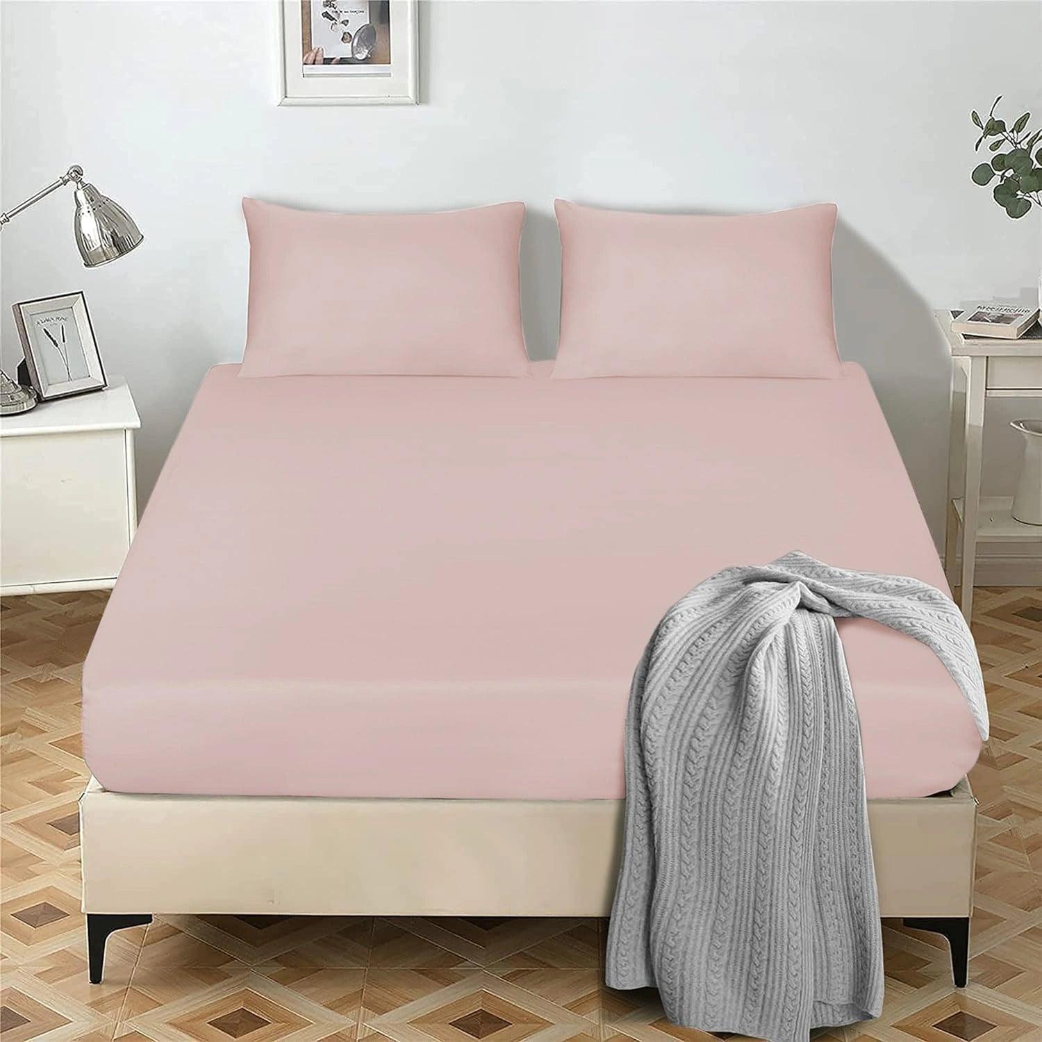 25cm Microfiber Soft Elastic Fitted Bed Sheet