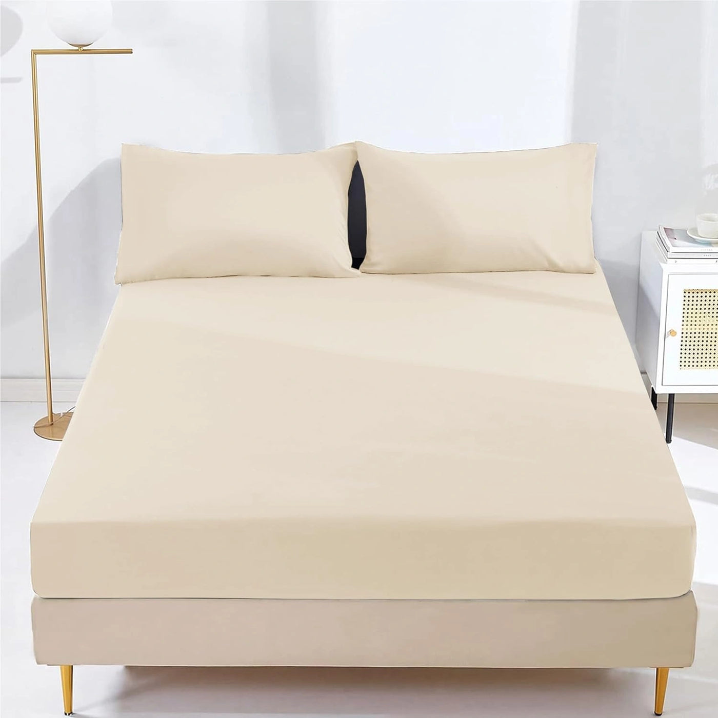 25cm microfiber soft elastic fitted bed sheet
