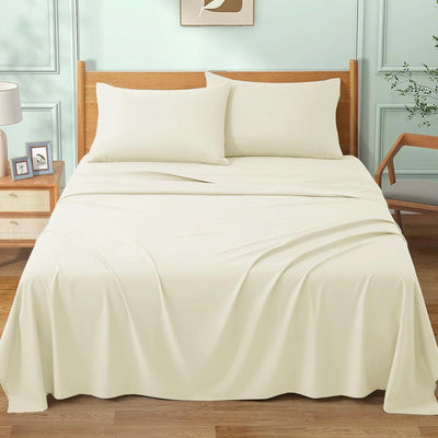 Cotton flat sheets available in white, grey, cream, navy, beige, and charcoal
