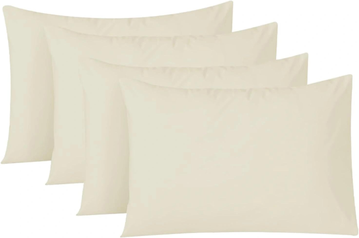 4 Pack Egyptian Cotton Pillowcases – Soft & Cool