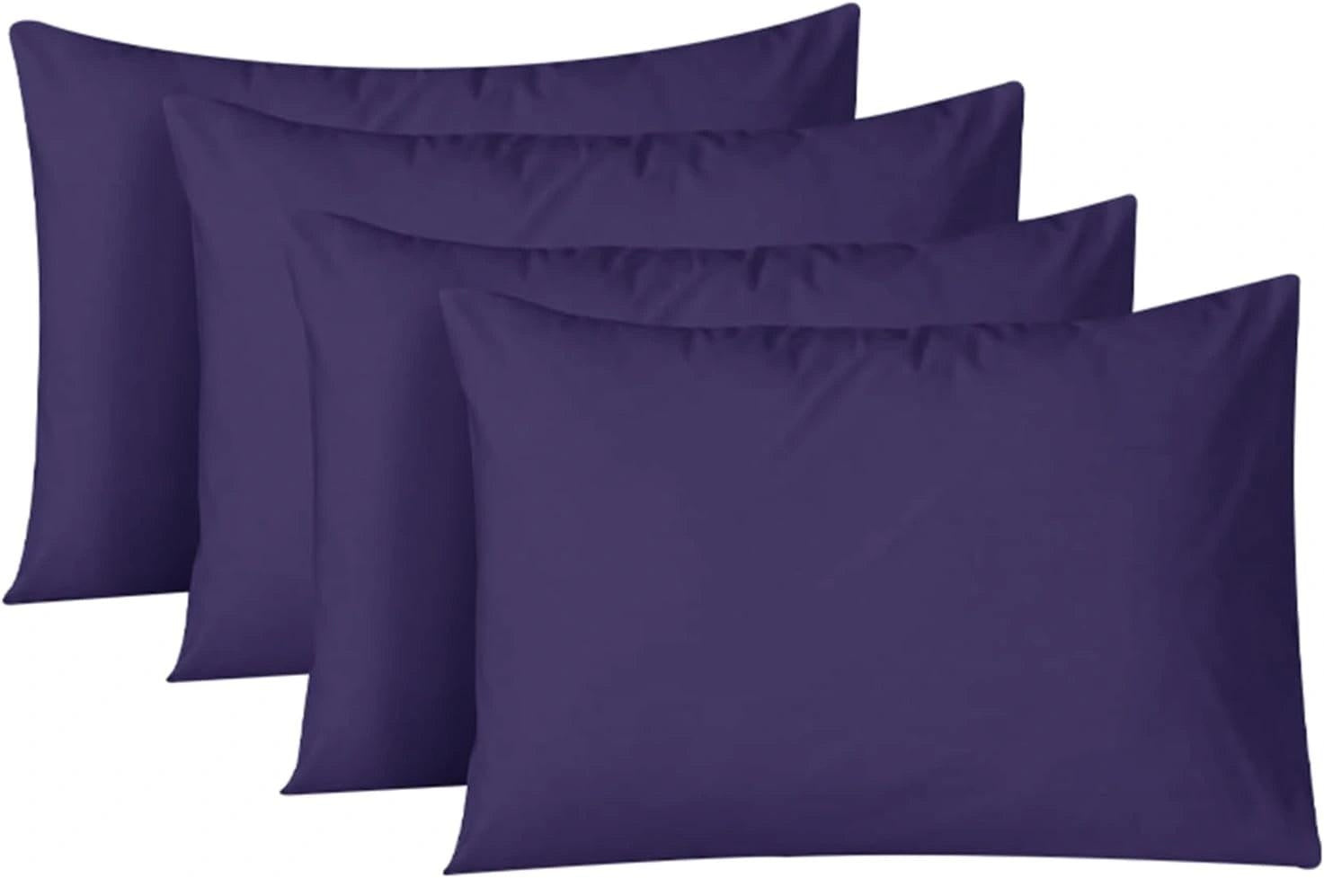 4 Pack Egyptian Cotton Pillowcases – Soft & Cool