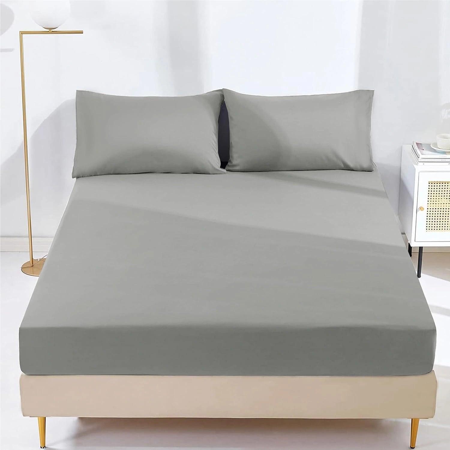 25cm Microfiber Soft Elastic Fitted Bed Sheet