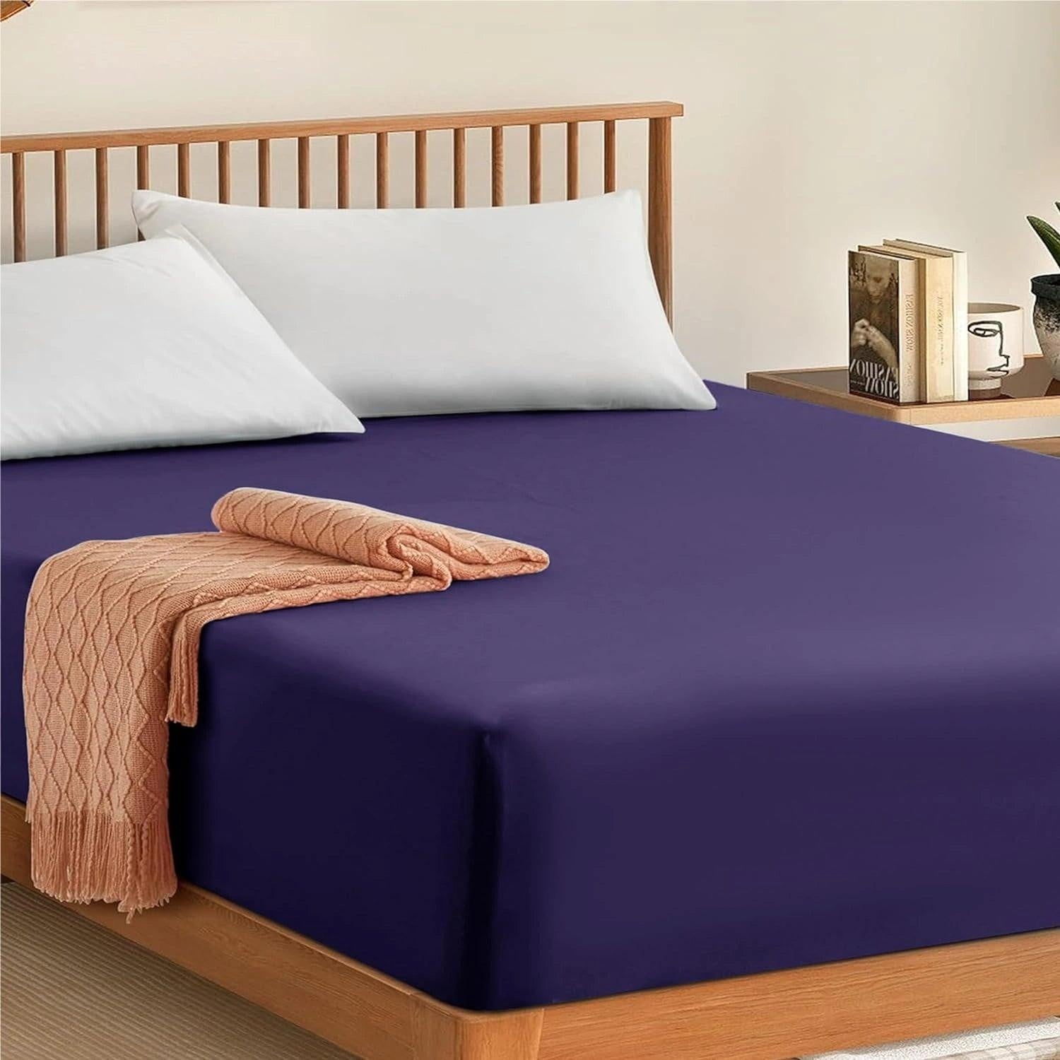 Fitted Sheet Cotton navy