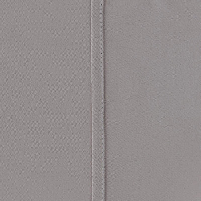  Silver blackout curtains shown tied back with matching accessories