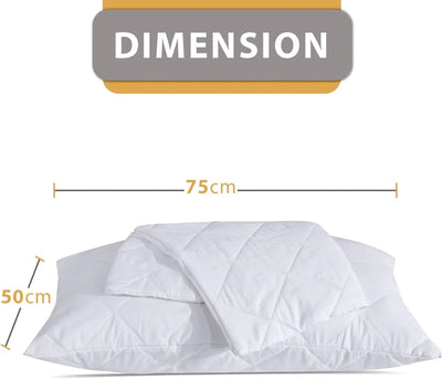  Detailed texture of soft microfiber quilted pillow protector surface